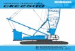 HYDRAULIC CRAWLER CRANE - barkatworld.com Cranes/Kobelco_CKE_2500.pdf1 CONFIGURATION Crane Boom Max. Lifting Capacity: 250 metric ton x 4.6 m Max. Boom Length: 91.4 m Luffing Boom