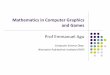 Mathematics in Computer Graphics and Games - wpi.edu .Mathematics in Computer Graphics and Games
