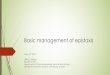 Basic management of epistaxis - mkon.nu management... · Basic management of epistaxis May 31st 2017 Ulrika Clarhed Resident in ENT Department of Otorhinolaryngology, Head & Neck