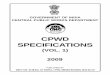CPWD SPECIFICATIONS · government of india central public works department 2009 cpwd specifications (vol. 1) published by director general of works, cpwd, nirman bhawan, new delhi