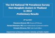 Community event-based surveillance in Lao P.D.R. · The 3rd National TB Prevalence Survey . Non-Bangkok clusters in Thailand . in 2012 . Preliminary Results . 29th April 2013 . Chawetsan