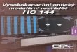 Vysokokapacitní optický modulární rozváděč Optický ... · Předkonektorované MPO moduly se rovněž vyrábí podle požadaků zákazníků. Pro objednání MPO modulu je