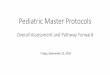 Pediatric Master Protocols - pharmacy.umaryland.edu · Hurdles - Pediatric Trials •No “healthy children volunteer” •Low rates of parental informed consent •Limited blood