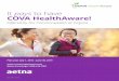 It pays to have COVA HealthAware! · It . pays. to have COVA HealthAware! The COVA HealthAware benefit plan includes a Health Reimbursement Arrangement (HRA) with incentive opportunities