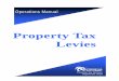 Property Tax Levies 2018 Property Tax Levies—Operations Manual 3 Updates to the Levy Manual Levy Manual Title Page (September 2018) Chapter 1: o 1.6 – Updated count of tax code