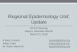 Regional Epidemiology Unit: Update - PIHOA: Pacific Island ... · Zika in Republic of the Marshall Islands, 2015-2016 26 Possible Cases 2 Lab Confirmed Cases (1 Pregnant) Demographic