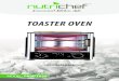 TOASTER OVENmanuals.pyleusa.com/PDF/PKMFT039.pdf · chicken or duck, to cover a larger area and quickly cook large chicken. (3) Timer knob Use Timer to set desired baking time based