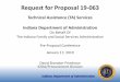 Request for Proposal 19-063 - in.gov RFP 19-063 - Pre... · Request for Proposal 19-063 Technical Assistance (TA) Services Indiana Department of Administration On Behalf Of The Indiana