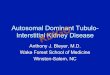 Autosomal Dominant Tubulo- Interstitial Kidney Disease .Autosomal Dominant Tubulo-Interstitial Kidney