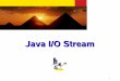 Java I/O Stream - STIKOM Surabayablog.stikom.edu/rahmawati/files/2012/11/PBO_07_IOStream.pdf · 4 I/O Streams An I/O Stream represents an input source or an output destination A stream