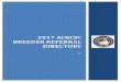 2017 ackcsc BREEDER REFERrAL DIRECTORY BREEDER REFERRAL ALABAMA - ARIZONA Ben Schoenfeld Daphne , AL