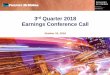 3rd Quarter 2018 Earnings Conference Call - zonebourse.com · flows, capital expenditures, expectations related to the pending transaction between FCX, PT Freeport Indonesia (PT-FI),