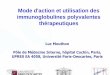 Mode d'action et utilisation des immunoglobulines ... · Mode d'action et utilisation des immunoglobulines polyvalentes thérapeutiques Luc Mouthon Pôle de Médecine Interne, hôpital