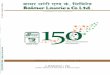 Turnover (in Rs. Crores) - Balmer Lawrie · Balmer Lawrie stepped into its 150th year of Foundation on 1st February, 2016. The first week of February witnessed moments that all Balmer