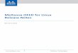 Mellanox OFED for Linux Release Notes Rev 4.2-1.0.0.0 Mellanox Technologies 5 1Overview These are the release notes of MLNX_OFED for Linux Driver, Rev 4.2-1.0.0.0 which operates across