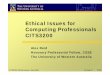 Ethical Issues for Computing Professionals CITS3200teaching.csse.uwa.edu.au/units/CITS3200/lectures/Computer-Ethics-CITS3200-2H17... · Ethical Issues for Computing Professionals