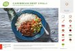 CARIBBEAN BEEF CHILLI - ddw4dkk7s1lkt.cloudfront.net · Add the carrot, garlic and mild Caribbean jerk seasoning and cook until fragrant, 1-2 minutes. 4 MAKE THE BEEF CHILLI Add the