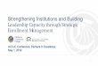 Strengthening Institutions and Building Leadership ... · Strengthening Institutions and Building Leadership Capacity through Strategic Enrollment Management 1 ACCJC Conference: Partners