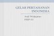Geostrategi Pertahanan Indonesiapropatria.or.id/loaddown/Paper Diskusi/Gelar Pertahanan Indonesia... · 3 Landasan Legal UU No.34/2004 tentang TNI BAB V Postur dan Organisasi •