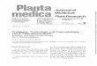Journal of meduca - Thieme Connect · Journal of Medicinal Plant Research Editor-in-Chief E. Reinhard, TUbingen Pharmazeutisches Institut Auf der Morgenstelle 8 0-7400 Tubingen Editorial