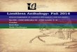 Limitless Anthology: Fall 2016 · 1 Limitless Anthology: Fall 2016 Now Kickstarting Limitless-Adventures In Print! Limitless-Adventures Our First Kickstarter On November 14th, we