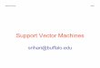 Support Vector Machines - cedar.buffalo.edusrihari/CSE574/Chap6/Chap6.4-SVMs.pdf · Alternative Names for SVM • Also called Sparse kernel machines • Kernel methods predict based