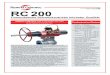 Broschüre RC200 - Wagner Armaturen · REMOTE CONTROL RC-Zubehör Ansteuerung Magnetventile können für alle Spannungen, in Standard- Oder Ex-Ausführung geliefert werden. Der RC-Antrieb