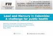 Lead and Mercury in Colombia: A challenge for public health · Colombian context Mercury pollution related problems – health impacts Activities in progress Lead pollution related