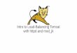 Intro to Load-Balancing Tomcat with httpd and mod jk Tomcat... · The load-balancer is also called a reverse proxy* * Because forward proxy was already taken. Balancing versus Clustering