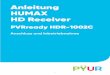 Anleitung HUMAX HD Receiver - pyur.com · 11 6.3.Auflösung Daraufhin fragt der Receiver die Auflösung Ihres Fernsehgerätes ab. Haben Sie Ihr Gerät über die HDMI Verbindung angeschlossen,