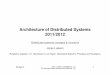 Architecture of Distributed Systems 2011/2012johanl/educ/2II45/ADS.02.Distributed.pdf · Architecture of Distributed Systems 2011/2012 22-Sep-11 Johan J. Lukkien, j.j.lukkien@tue.nl