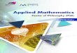 Applied Mathematics - cityu.edu.hk · In addition, two renowned mathematicians, Professor Stephen Smale and Professor Philippe Ciarlet, are currently Senior Fellows of Institute for