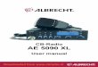 CB-Radio AE 5090 XLcbradio.nl/abrecht/Manual_ALbrecht_AE5090_ENG.pdf · Your new Albrecht CB Radio AE 5090 XL, developed and manufactured in accordance with the latest CB regulations,