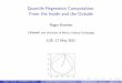 Quantile Regression Computation: From the Inside and the ...roger/courses/LSE/lectures/L9.pdf · Boscovich/Laplace Methode de Situation Algorithm: Order the ncandidate slopes: b i=