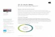 21.5-inch iMac Environmental Report - apple.com · 05.06.2017 · 21.5-inch iMac Environmental Report Apple and the Environment Apple believes that improving the environmental performance