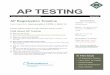 AP TESTING - neisd.net AP... · AP Exam Pre-Administration Exam Pre-Administration allows those taking AP exams to save 30 minutes or more on the actual exam day. What can you expect