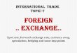 Foreign .. exchange..chanakyagroupofeconomics.com/wp-content/...7-Foreign-..-exchange-rates.pdf · The speculation in foreign exchange make the spot and forward rate move together