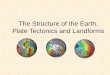 The Structure of the Earth, Plate Tectonics and Landformsfbuon/GEOL_231/Lectures/Tectonic Landforms.pdf · The Crust • Upper thermal boundary layer associated with mantle convection