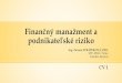 Finančný manažment a podnikateľské riziko - zs.wbl.skzs.wbl.sk/fmapr-2017-1.pdf · a úrokového rizika, opcie aich oceňovanie, opcie ako univerzálny zaisťovací nástroj,
