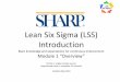 Lean Six Sigma (LSS) Introduction - sharp.cloud-cme.com · Lean Six Sigma (LSS) Introduction Basic knowledge and expectations for continuous improvement Module 1 “Overview” Online