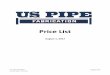 Price List - uspipe.com · Price List August 1, 2017 U.S. Pipe Fabrication Cement Lined - Price List August 2017