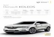 Noul Renault KOLEOS - autocobalcescu.ro produs Koleos.pdf · Pachet legislativ obligatoriu conform Ord. 2218/2005 în valoare de 48,84 € fără TVA, sau 58,12 € cu TVA. Toate