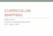 Curriculum Mapping - Boston University · What is Curriculum Mapping? •Curriculum mapping is the process of matching learning outcomes with elements of the curriculum to create