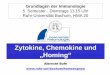 Zytokine, Chemokine und - Ruhr-Universität Bochum · Zytokine bei der T-Zellprogrammierung DC T-naive Th1 Parakrin IFN-g IFN-a IL-12 Autokrin IL-10 IFN-g Endokrin Blutbahn (z.B