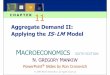 Applying the IS LM Model · C H A P T E R 11 Aggregate Demand II: Applying the IS -LM Model MMACROECONOMICS SIXTH EDITION NN.. GGREGORY MMANKIW PowerPoint ®® Slides by Ron Cronovich