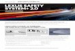 LEXUS SAFETY SYSTEM+ 2.0 Features, Operation, Setting ... · 2 LEXUS SAFETY SYSTEM+ 2.0 Features, Operation, Setting Adjustments, Limitations and Precautions PRE-COLLISION SYSTEM
