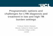 Programmatic options and challenges for LTBI diagnosis and ... · Programmatic options and challenges for LTBI diagnosis and treatment in low and high TB burden settings Professor