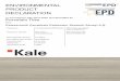 ENVIRONMENTAL PRODUCT DECLARATION - kale.com.tr · ENVIRONMENTAL PRODUCT DECLARATION In accordance with ISO14025 and EN15804 for Porcelain Tiles from Kaleseramik Çanakkale Kalebodur