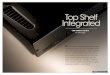 Top Shelf Integrated - sigsound.com · TONEAudio Review If you aren’t familiar with Rega as a company, they do not rush to market with anything, always waiting until a product is