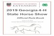 2019 Georgia 4-H State Horse Show · stall must pay a $10 grounds fee per day, per horse shown. CLASS ENTRY SHEET C OUNTY A GENTS : R EGISTRATION D UE O NLINE BY MAY 8, 2019 - A BSOLUTELY